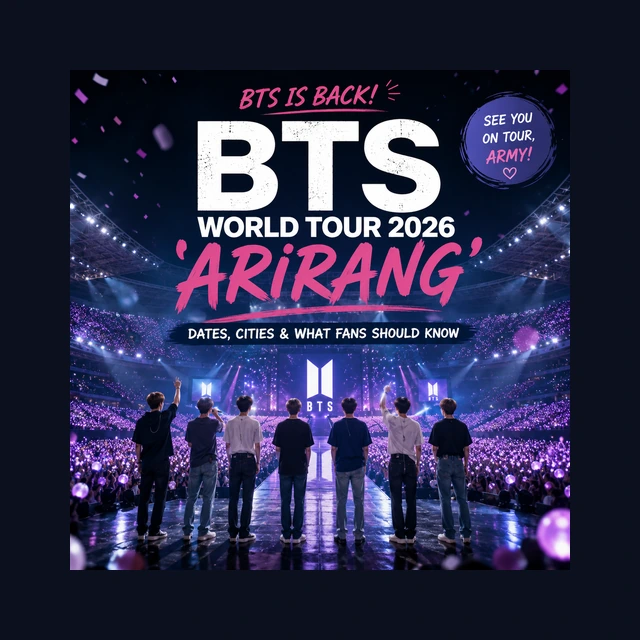 BTS World Tour 2026 ARIRANG concert and tour schedule