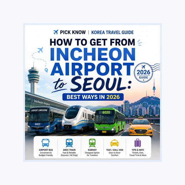 How to Get from Incheon Airport to Seoul: Best Ways in 2026