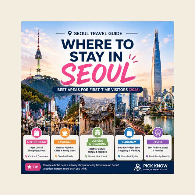 Where to Stay in Seoul: Best Areas for First-Time Visitors (2026)